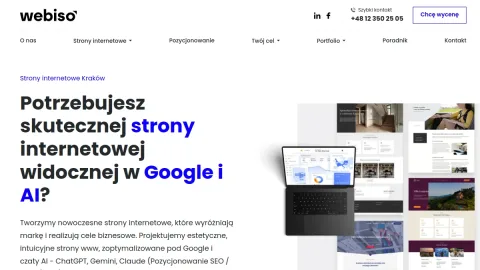 WEBISO - Strony internetowe, Pozycjonowanie stron, Tworzenie stron www, Agencja SEO Kraków